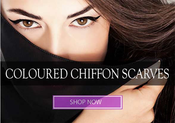 Coloured Chiffon Scarves