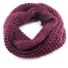 Burgundy Chunky Knitted Snood