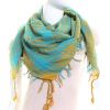 Turquoise & Yellow Arab Scarf (Shemagh)