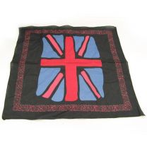 Black Painted  Union Jack Flag Bandana (UK)