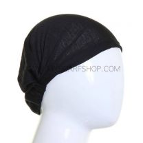 Black Plain Headwrap