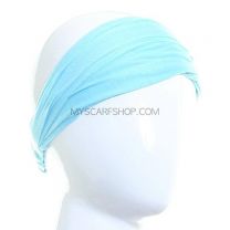 Blue Plain Jersey Head wrap