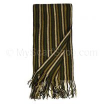 Green Assorted Stripes Wool Scarf