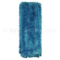 Teal Furry Winter Scarf
