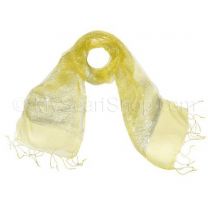 Yellow Sheer Shimmer Silk Shawl