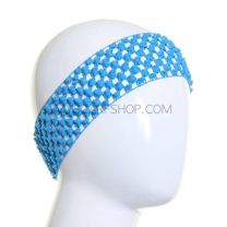 Triple Pack Blue Tone Crochet Wide Headband