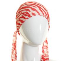 Red Zebra Print Scarf Headband