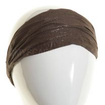 3in1 Brown Glitter Headwrap