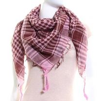 Pink & Brown Arab Scarf (Shemagh)