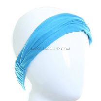 Blue Jersey Headwrap