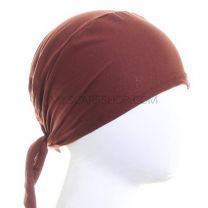Brown Al Amira Tie Back Hijab Bonnet