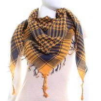 Yellow & Navy Arab Scarf (Shemagh)